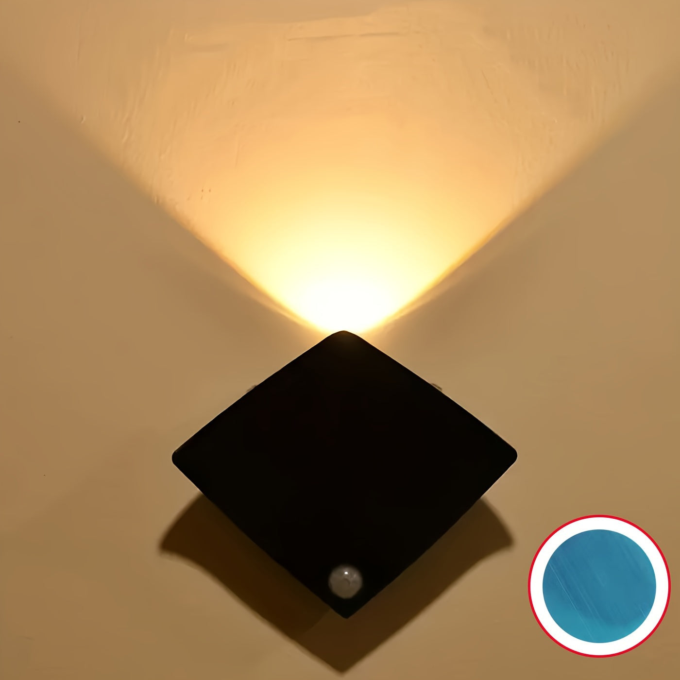 Lámpara de pared con sensor de movimiento, luces nocturnas para dormitorio, porche, balcón, pasillo, decoración de hotel, se requieren baterías AAA