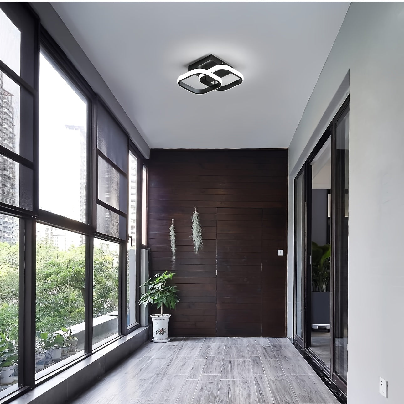 Luces de Techo LED Modernas con Regulación Tricolor, Montaje Semienterrado, Fácil Instalación, Incluye Herrajes - Ideal para Sala, Comedor, Dormitorio y Pasillo - Diseño Elegante en Metal, Iluminación Ajustable, Compatible con 110V-240V