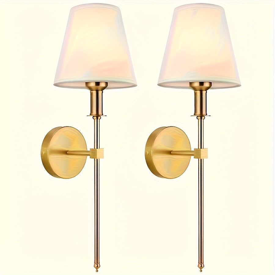 2 unidades de lámparas de pared vintage industriales, base de bombilla E26/E27, lámparas de pared para espejo de tocador, iluminación comercial retro para salón interior, restaurante, fuente de luz LED, cableado, 85V-265V, 25-40W, decoración del hogar