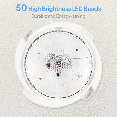 Juego de Luces de Techo Redondas con Energía Solar LED, Batería de Litio 1200mAh, Fácil Instalación, Control Remoto, Iluminación por Sensor, Adecuado para Dormitorio, Cocina, Balcón y Pasillo, Luz de Techo a Distancia, Regalo para Patio Exterior