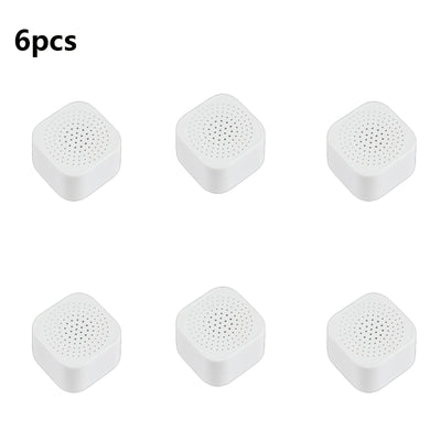 6/12pcs HUUCKY Absorbente de Olores con Carbón Activado - Diseño Cuadrado, Sin Necesidad de Electricidad, Caja Ventilada para Nevera, Congelador y Armarios