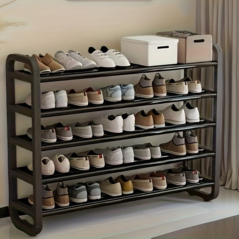 1 estante vertical ahorrador de espacio - Fácil montaje, organizador de zapatos y suministros de oficina de varios niveles, independiente, multifuncional para dormitorios y hogares - Estante de almacenamiento de zapatos | Estante ahorrador de espacio | E