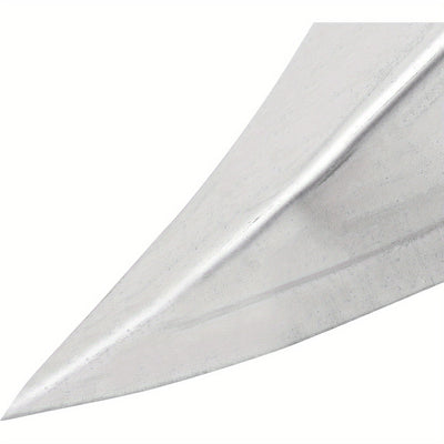 1 Azada de jardín en forma de V de alta resistencia con cuchilla triangular afilada - Azada de mano de metal duradera para cavar, desmalezar y aflojar la tierra - Ideal para jardinería en patio trasero y plantación - No requiere electricidad