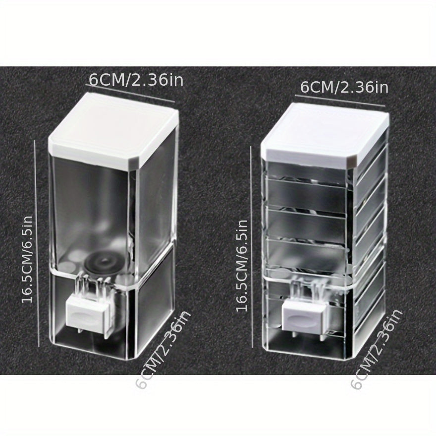 Dispensador de jabón y champú para pared sin taladrar - Organizador transparente para baño que ahorra espacio, diseño minimalista moderno en plástico duradero, estante para ducha fácil de limpiar - Regalo para Navidad, Día de San Valentín, Pascua, materi