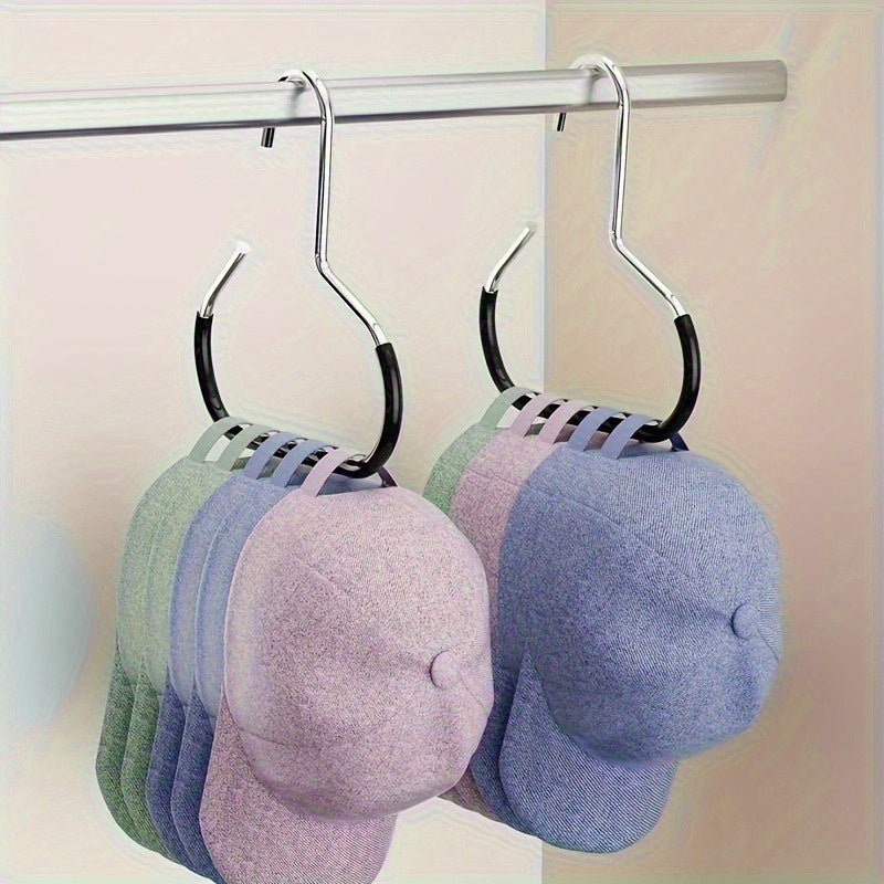 Soporte de sombrero 8 en 1, colgador de gorras de béisbol integrado en el armario del dormitorio, estante de exhibición colgante multifuncional para uso doméstico, sin rastro, sin gancho, 12 meses para almacenamiento de sombreros, mantén los sombreros li