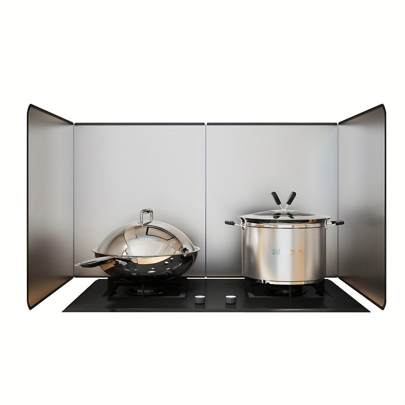 Protector de Cocina Antiadherente y Resistente al Calor - Panel Plegable para Estufa, 2 Tamaños Disponibles, Ideal para Hogar, Caravana o Camping - Diseño Doble Cara