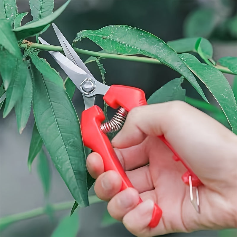 3 piezas de tijeras de poda coloridas - Tijeras de jardín de acero inoxidable para árboles frutales, agarre ambidiestro, estilo clásico, no necesita electricidad, ideal para podar flores y ramas, herramienta de jardinería