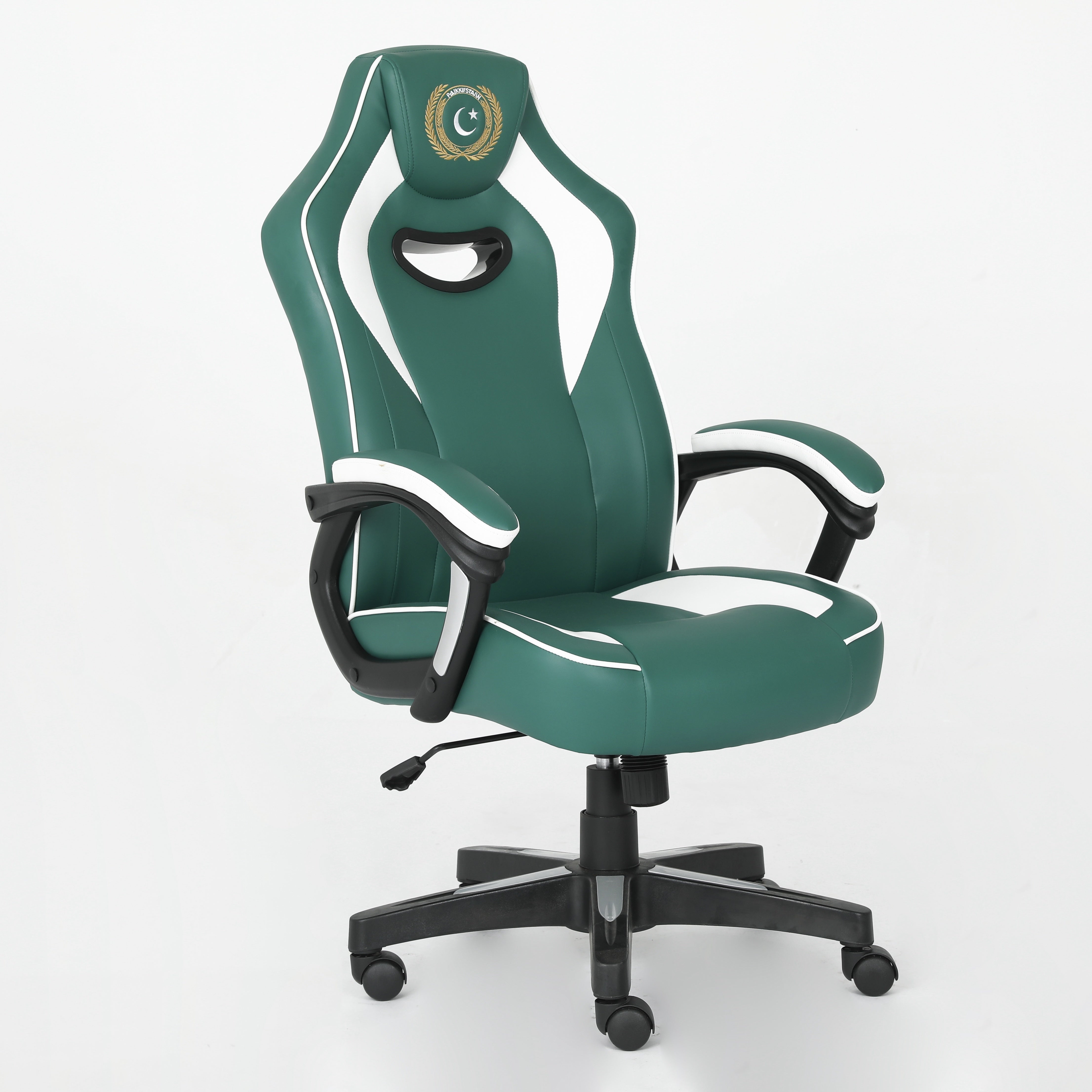 Silla de Juego Ergonómica con Acabado de Cuero Sintético - Silla de Oficina Estilo Carrera Ajustable con Soporte Lumbar y Apoyabrazos, Perfecta para Uso en Casa o Oficina