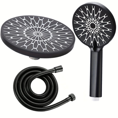 Cabezal de Ducha de Alta Presión de 6" - Acero Inoxidable, Montado en la Pared para una Experiencia de Baño Lujosa en Casa y Hotel
