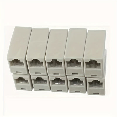 1 pieza/2 piezas/3 piezas/6 piezas/8 piezas conectores Ethernet, adaptador Ethernet recto de doble cabeza, conector Ethernet, extensión de cable Ethernet