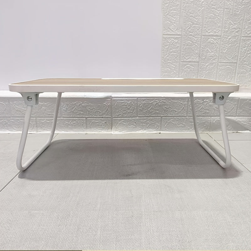Escritorio plegable para portátil, Robusto y resistente mesa portátil para portátil, Escritorio portátil multifuncional con soporte para taza para hogar, oficina, estudio y lectura