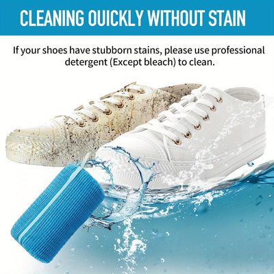 Adecuado para Lavadora y Secadora de Zapatos, Bolsa de Peluche con Cremallera Reutilizable y Duradera para Zapatillas y Tenis, Kit de Limpieza para Eliminar Manchas, Azul 1pz, Bolsas de Lavandería