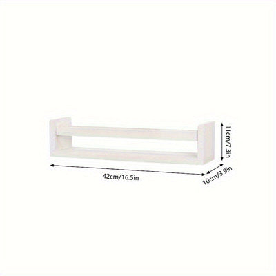 Estante de libros flotante con diseño de oso blanco - Ideal para dormitorio, baño o decoración del hogar, estante de almacenamiento de libros|Estante de libros moderno|Estante de madera, organizador de almacenamiento de libros