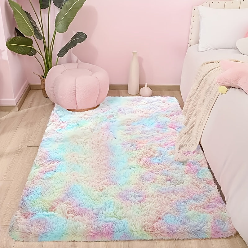 1pc Alfombra de cocina suave y cómoda con patrón geométrico, alfombra de baño antideslizante, absorbente, lavable en máquina, poliéster 100.00, tejido de punto rectangular para el hogar, lavandería - Solo lavado a mano