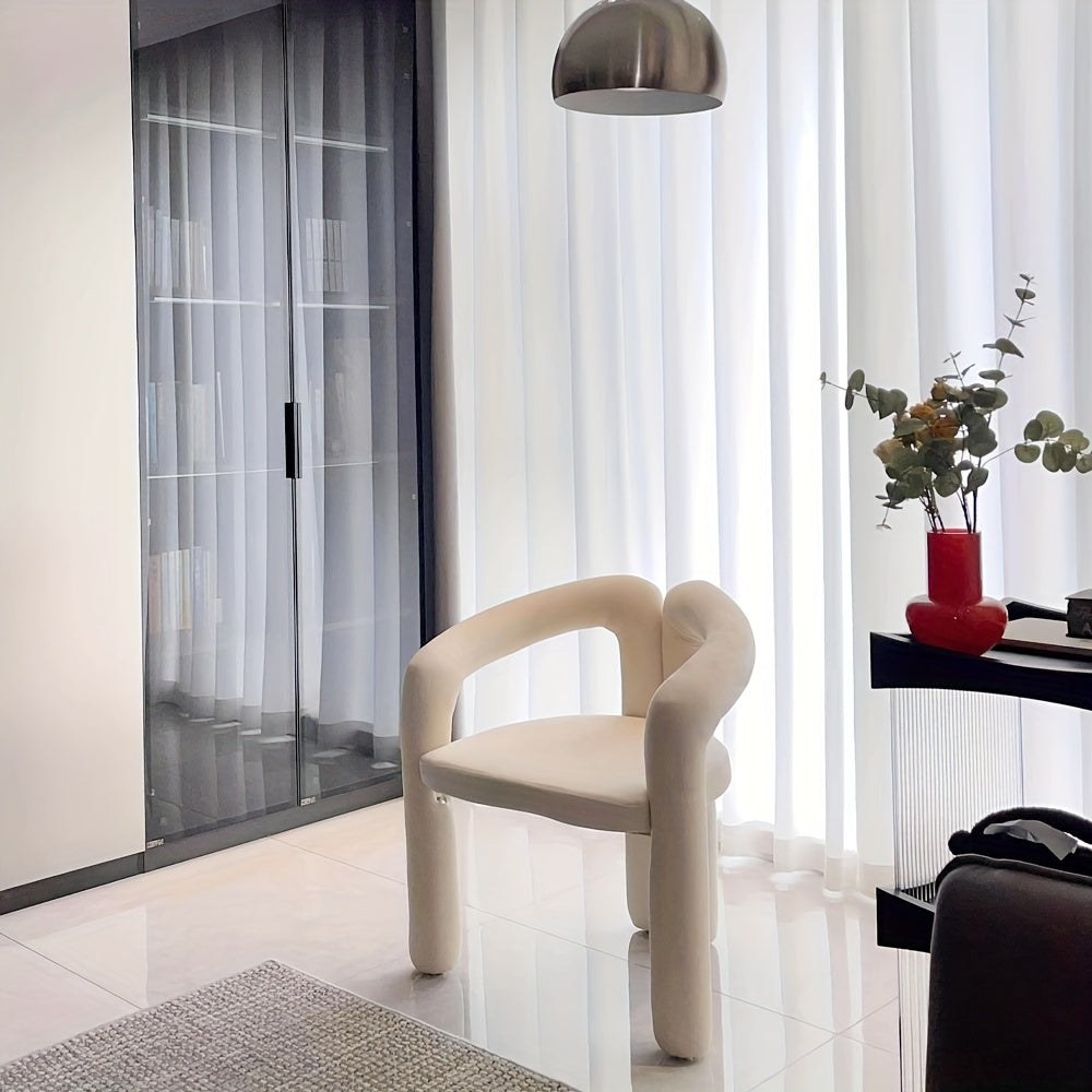 Envío de 1 pieza Silla de Maquillaje Moderna Nueva para el Día de la Madre 2025, Taburete Cambiador de Zapatos, Taburete de Tocador Simples para Dormitorio, Silla de Comedor Estilo Lujo Ligero para el Hogar, Adornos Navideños