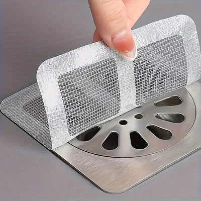 10 piezas de filtro para cabello en el baño, pantalla anti-insectos adhesiva para desagüe del inodoro y cocina, evita obstrucciones