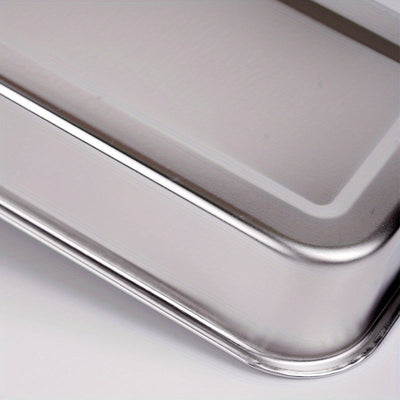 Bandeja de Desinfección de Acero Inoxidable para Uso Comercial/Residencial con Tapa, Dental, Cocina y Baño - Placa Cuadrada Fácil de Limpiar, Sin Necesidad de Electricidad - Modelo 201, Utilitario de Cocina Moderno, Construcción de Alta Calidad, Higiene