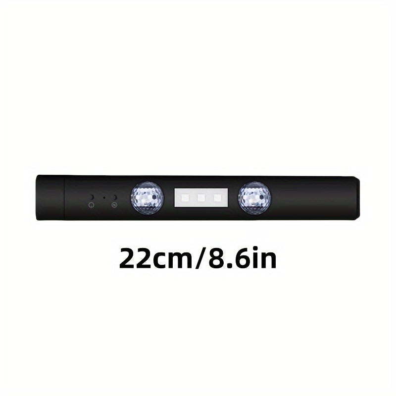 Luces de neón para automóvil multicolor LED recargables por USB con control remoto - Lámpara de ambiente de 5V para ritmo musical, decoración ambiental, iluminación de fiesta DJ - Uso versátil para vehículos y hogar