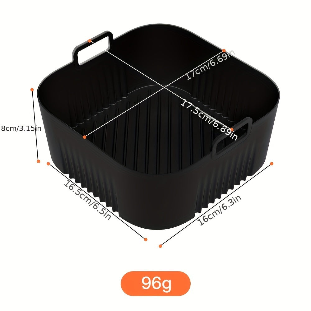 1/2 piezas de bandeja de hornear de silicona para freidora de aire, compatible con modelos Philips HD9252, HD9200 y HD9255, superficie antiadherente para limpieza fácil en freidora de aire, horno y microondas.