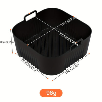 1/2 piezas de bandeja de hornear de silicona para freidora de aire, compatible con modelos Philips HD9252, HD9200 y HD9255, superficie antiadherente para limpieza fácil en freidora de aire, horno y microondas.
