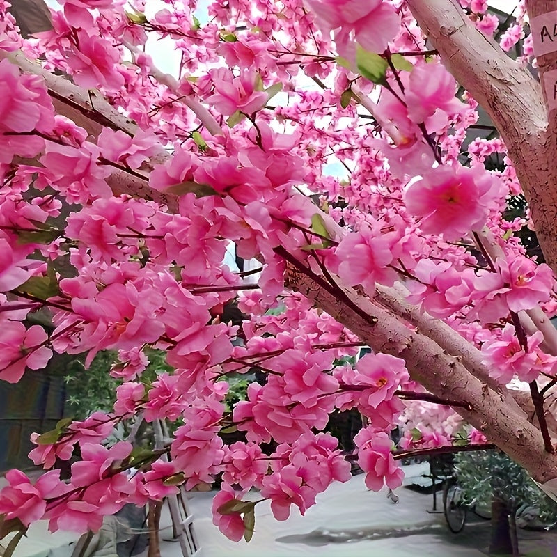 Grandes Flores Artificiales para Exteriores - 20 Manojos. Plantas Decorativas de Árbol Falso Grandes, Flexibles y Combinables Libremente para Arreglos Florales DIY Simulados, Adecuadas para Decoración del Hogar, Oficina, Boda, Restaurante, Jardín, Fotogr