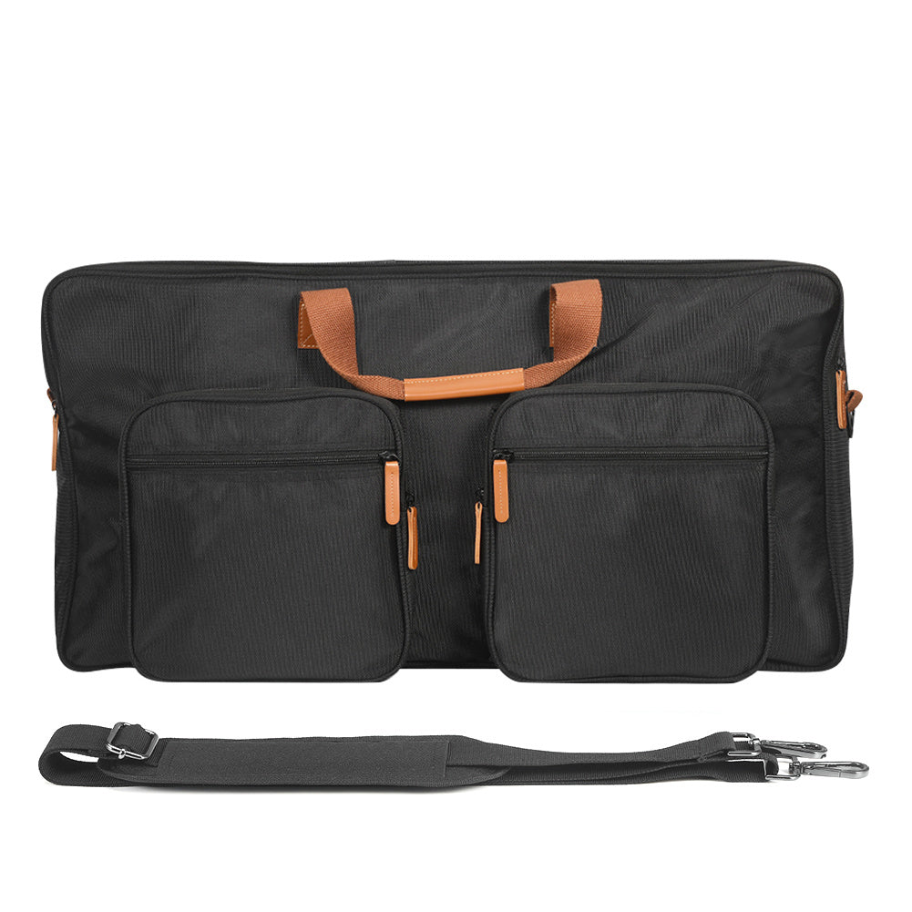 Estuche Antipolvo para DJ para Pioneer DDJ-800, DDJ-FLX104, FLX6 - Material EVA Duradero, con Detalles Naranjas, Múltiples Compartimentos y Correa de Hombro para un Fácil Transporte, Estuche Portátil para DJ | Compartimentos Organizados | Correa de Hombr