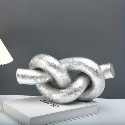 Escultura abstracta de nudos y lazos, artesanías decorativas para el hogar y la oficina, estatuas creativas