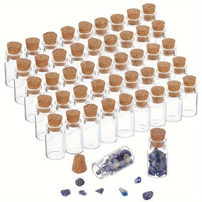 50/100pcs por Bolsa Mini Botella de Vidrio DIY Exquisita Tapón de Corcho Deseos de Deriva Tarro Lindo Botella Pequeña 1ml 13*18mm