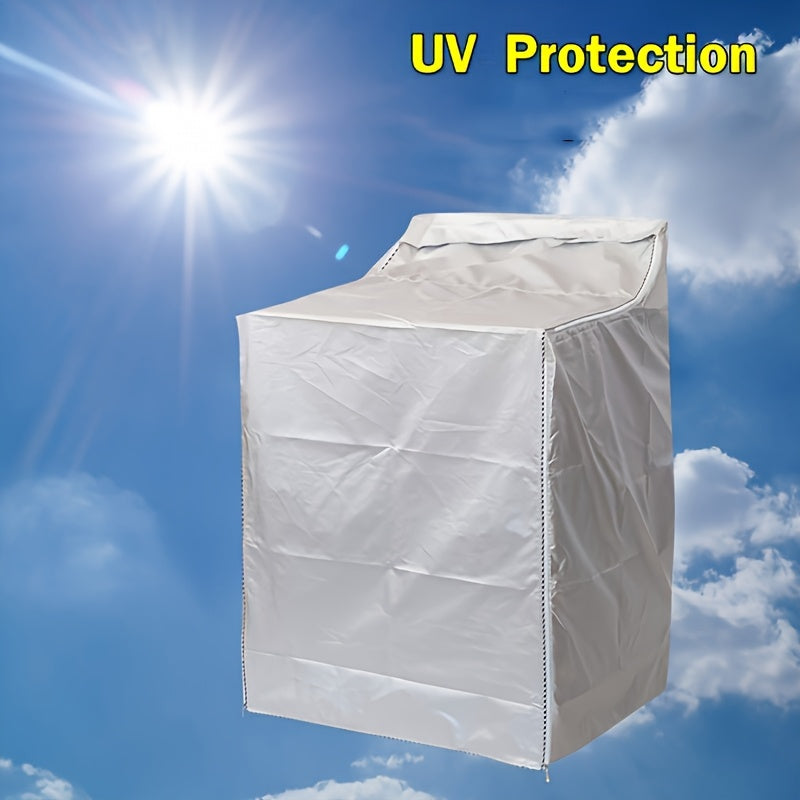 Fundas protectora para lavadora, cubierta para lavadora de tambor doméstica, funda protectora para lavadora de patio exterior, tela Oxford 420D con recubrimiento plateado en ambos lados
