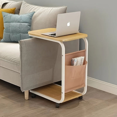 Mesa de café móvil, mesa pequeña y sencilla, mesa de esquina mini, mesa cuadrada pequeña, mesa lateral para sofá, mesa para computadora, mesa de cabecera.