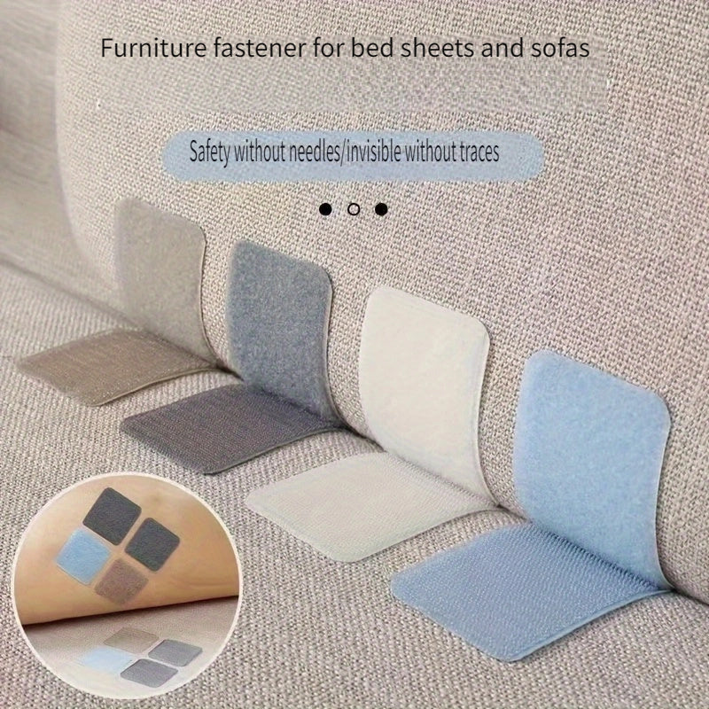 10/20/30 piezas de protectores de cojines de sofá antideslizantes - Pegatinas antideslizantes multiusos sin rastro para sofá, cama, alfombrado, suelo - Accesorios de decoración del hogar de plástico duraderos, pegatinas de entrada | Protector decorativo