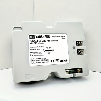 YAOSHENG 2 en 1 Inyector PoE + Adaptador de cable SPX para Starlink Gen 2 / V2 - Permite el salto del router con función de protección, indicador LED y compatible con la mayoría de los routers.