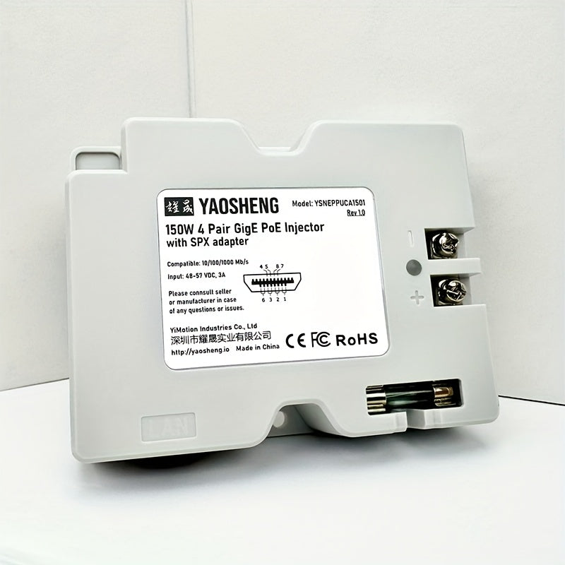 YAOSHENG 2 en 1 Inyector PoE + Adaptador de cable SPX para Starlink Gen 2 / V2 - Permite el salto del router con función de protección, indicador LED y compatible con la mayoría de los routers.