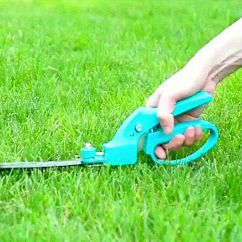 1 tijera de césped ergonómica de carbono, alta precisión con diseño moderno, duradera y sin cable, ideal para jardinería doméstica y recorte de hierba