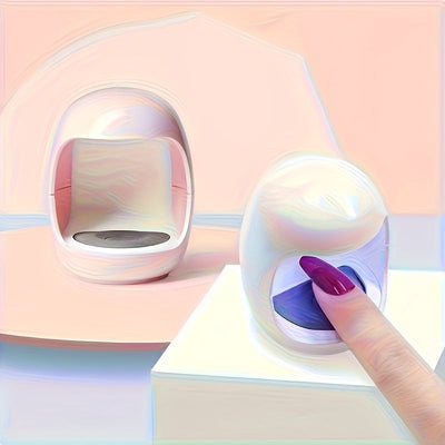 Lámpara de uñas LED de secado rápido con alimentación USB y cable - Diseño portátil en forma de huevo para el arte de uñas de secado rápido, esencial para el cuidado de las uñas de las mujeres | Cuerpo de plástico moderno, no necesita batería, accesorios