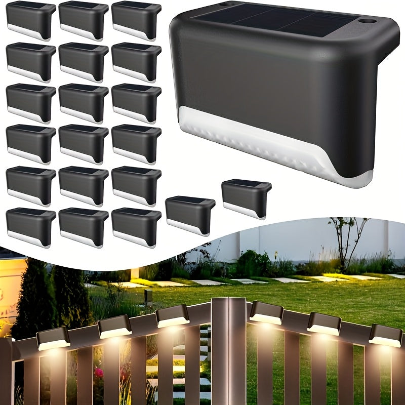 16 Juegos de Luces Solares para Terrazas que Cambian de Color, Luces Solares para Paredes de Patio, Luces para Piscina, Terrazas Exteriores, Barandillas, Escaleras, Pasos, Vallas, Patios y Terrazas con Luces LED para Decoraciones de Navidad, Vacaciones y