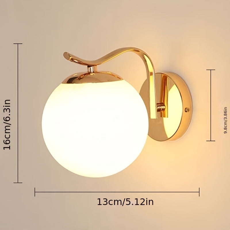 Luz de pared moderna E12 para dormitorio, sala de estar o pasillo - Diseño minimalista elegante con control de estado de ánimo ajustable, montaje semienterrado, hardware de instalación fácil incluido (luz no incluida), iluminación de habitaciones, ilumin