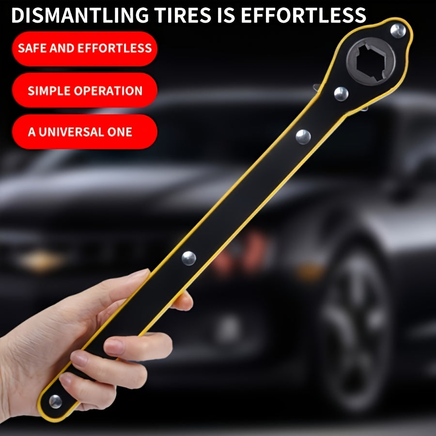 1pc Gato de metal de alta resistencia con perilla giratoria de 360°, mango largo a prueba de óxido y sargento en forma de C para motocicletas, SUV y vehículos - Herramienta fácil de desmontaje e instalación, esencial para taller de automóviles | Diseño d