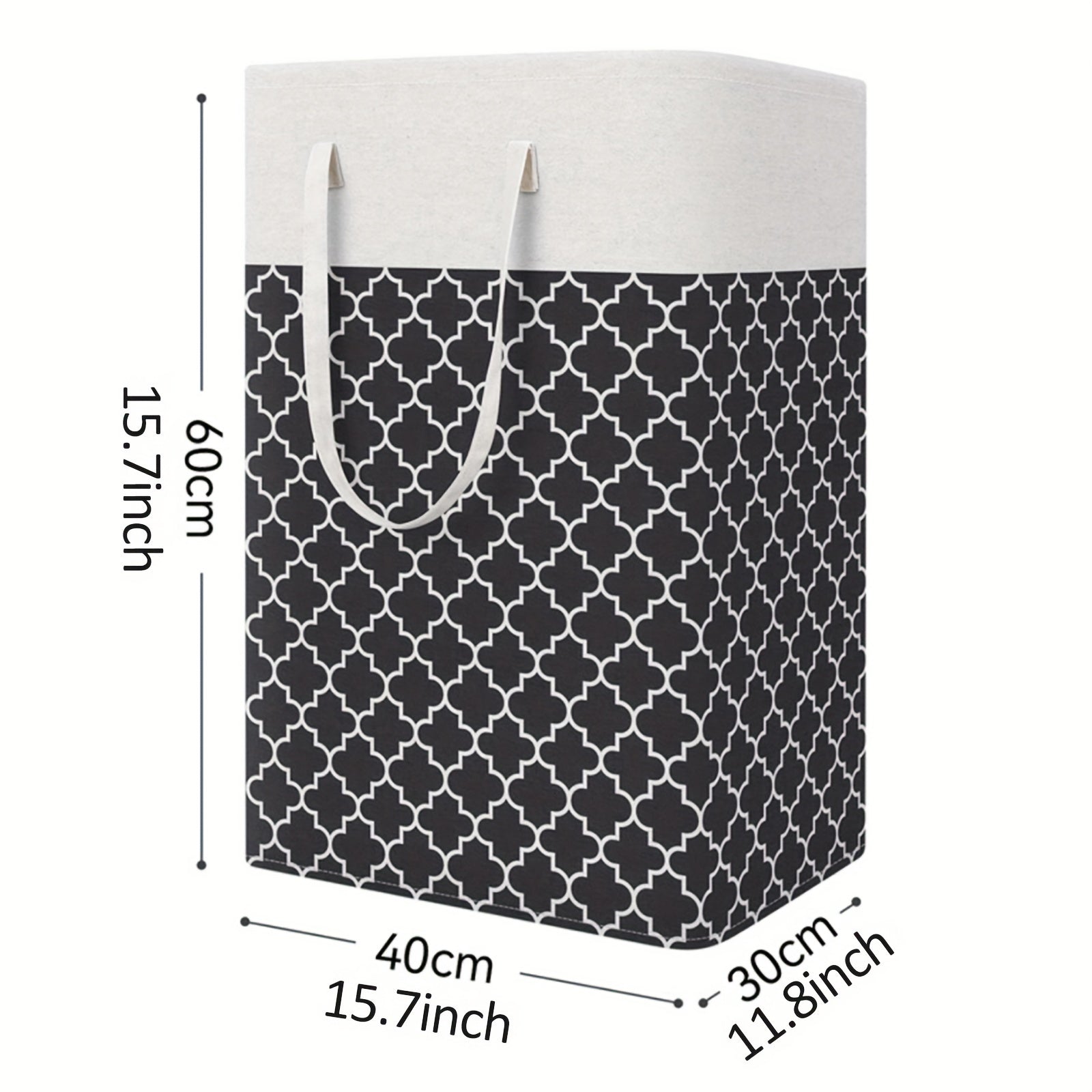 1pc Cesto de Ropa 75L Grande con Asas Extensibles, Cubierta de Tela, Cesto Plegable Alto para Ropa Sucia, Organizador de Lavandería, Bolsa de Almacenamiento para Juguetes, Accesorios para Dormitorio, Baño, Hogar y Familia, Accesorios para Lavandería, Col