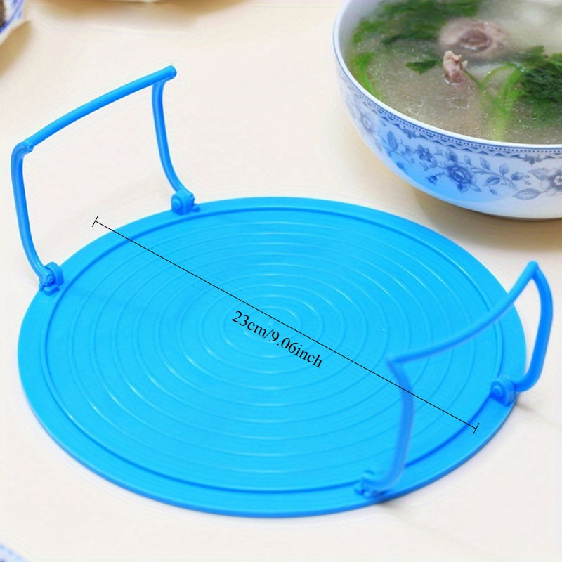 Plato de plástico para microondas 4 en 1 con tapa y rejilla de enfriamiento - Diseño duradero, resistente al calor, apilable para almacenamiento y transporte fáciles, perfecto para cocinar y servir, plato de microondas seguro|Plato apilable|Plástico dura