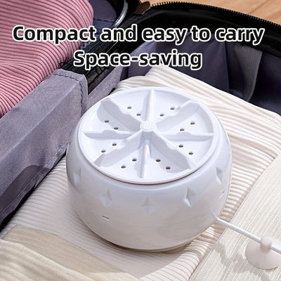 Lavadora Portátil Turbo - Lavado Rápido con USB para Viajes, Dormitorio y Hogar - Sin Batería Necesaria, Ideal para Calcetines, Ropa Interior y Prendas Pequeñas - Diseño Compacto Ahorrador de Espacio