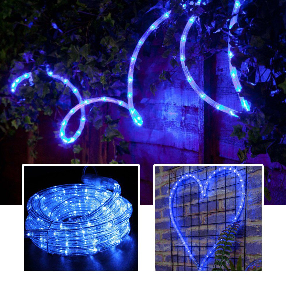 Manguera Luz LED 10 Metros Azul 3 Vías 180 Luces RF 2402