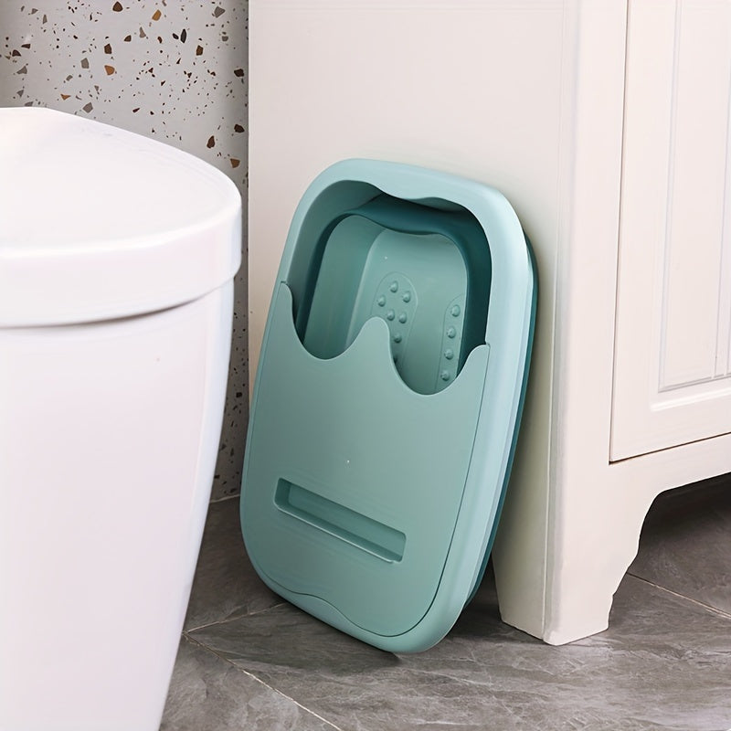 Baño de pies plegable - Sumergir los pies portátil sin electricidad con correas ajustables, material duradero PP y agujeros de ventilación para spa en casa, relajación, pedicura - Colores pastel (rosa, azul, verde, púrpura), sumergir los pies, sumergir l