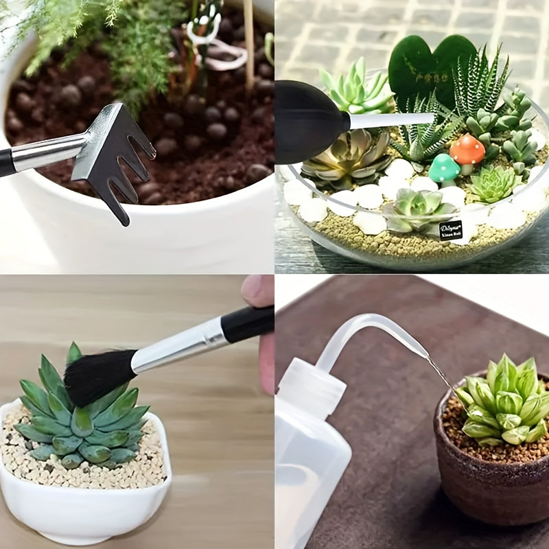 Juego de Herramientas para Micro Paisajes y Suculentas, Kit Práctico de Cuidado de Plantas para Oficina y Hogar, Ligero y Portátil, 28pcs/13pcs con Varios Tamaños Disponibles