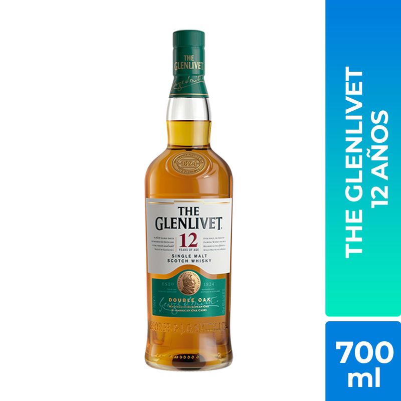 WHISKY GLENLIVET 700ML 12 ANOS