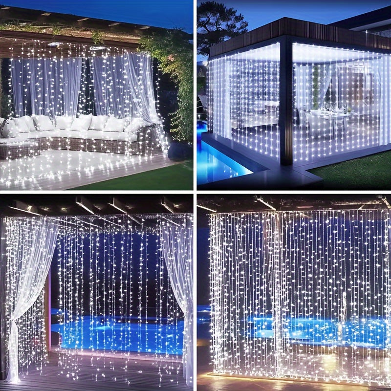 Luces de Cadena con Brillo Cálido Alimentadas por USB - 8 Modos de Iluminación, Brillo Ajustable, Duraderas para Exteriores, Bodas, Fiestas, Decoración de Dormitorios - Fácil Instalación, Control por Botón, Distribuidores Directos de Fabricantes, Luces d