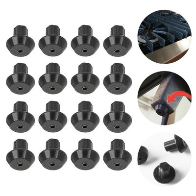16 piezas, piso de parrilla de quemador de estufa de gas, compatible con estufa de gas, piso de quemador de estufa de gas, pies de goma para repuestos de estufa de gas WB02T10461