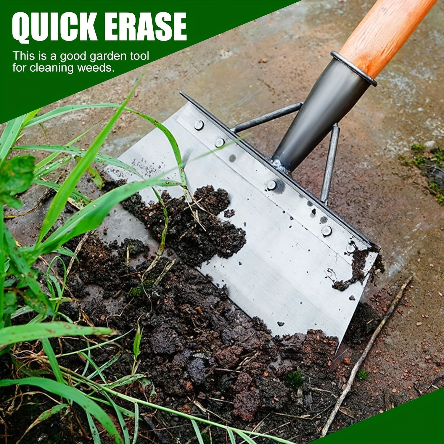 Paleta de Jardín Resistente - Herramienta Multifuncional para Césped y Nieve, Operación Manual sin Electricidad/Batería - Ideal para Jardinería, Deshierbe, Calles y Entradas - Uso Doméstico, Profesional y Comercial - ¡Pronto en Verano!