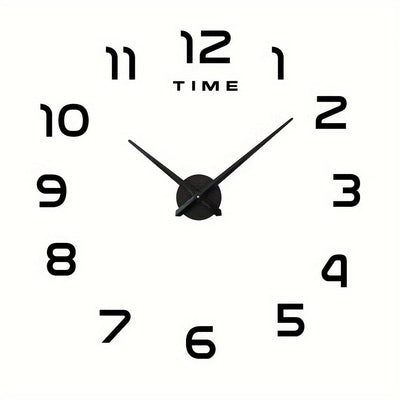 1 Unidad, Reloj Moderno De Pared Grande, Relojes De Cuarzo 3D DIY, Pegatinas De Espejo Acrílico De Moda, Decoración Del Hogar De La Sala De Estar