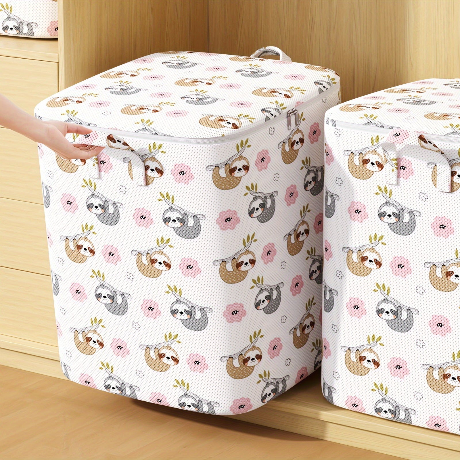 Bolsa de almacenamiento grande, 1 unidad, material no tejido, ideal para guardar sábanas, edredones, ropa de temporada, muñecas y más
